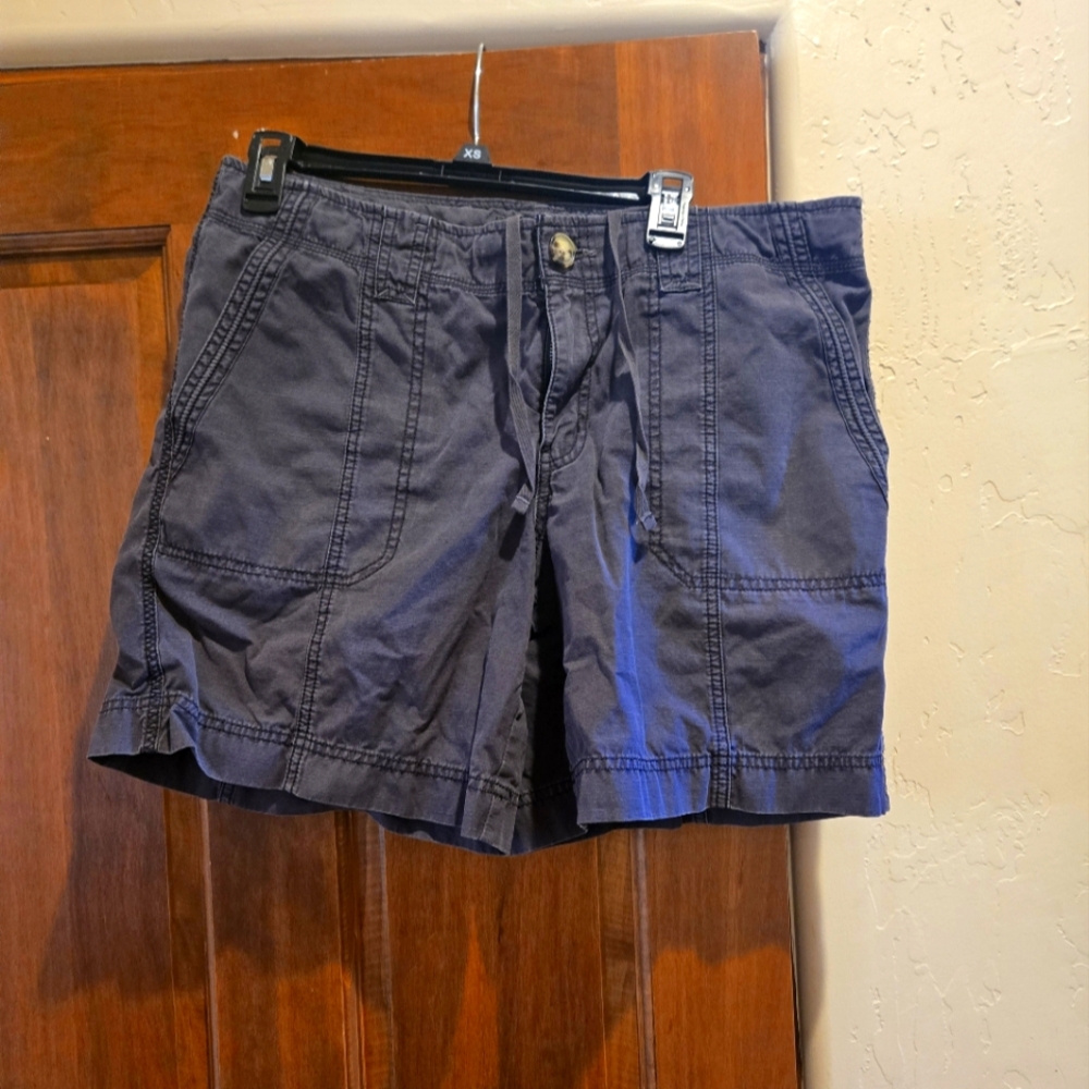Eddie Bauer Navy Gray Cargo Shorts